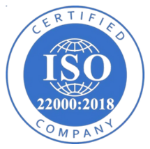 ISO 22000:2018 certified